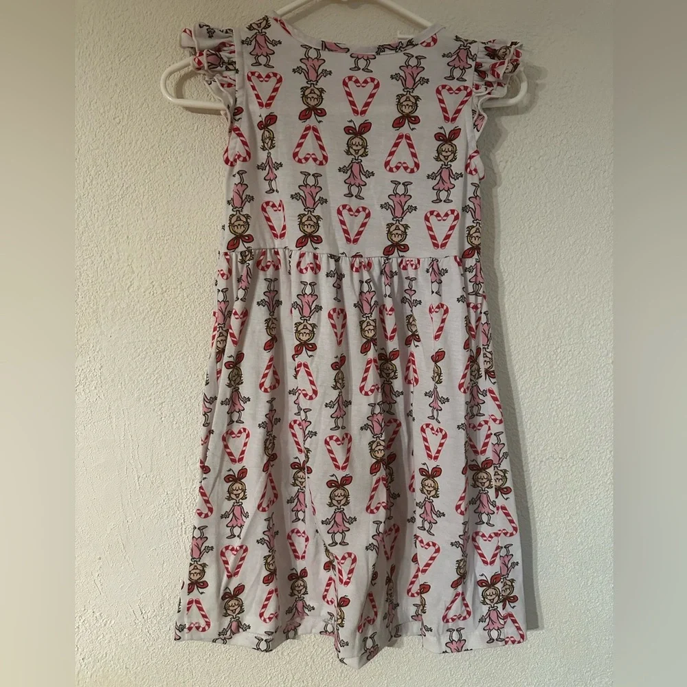 Hanna Andersson Cindy Lou Who Nightgown Girl Grinch Candy Cane Size 8